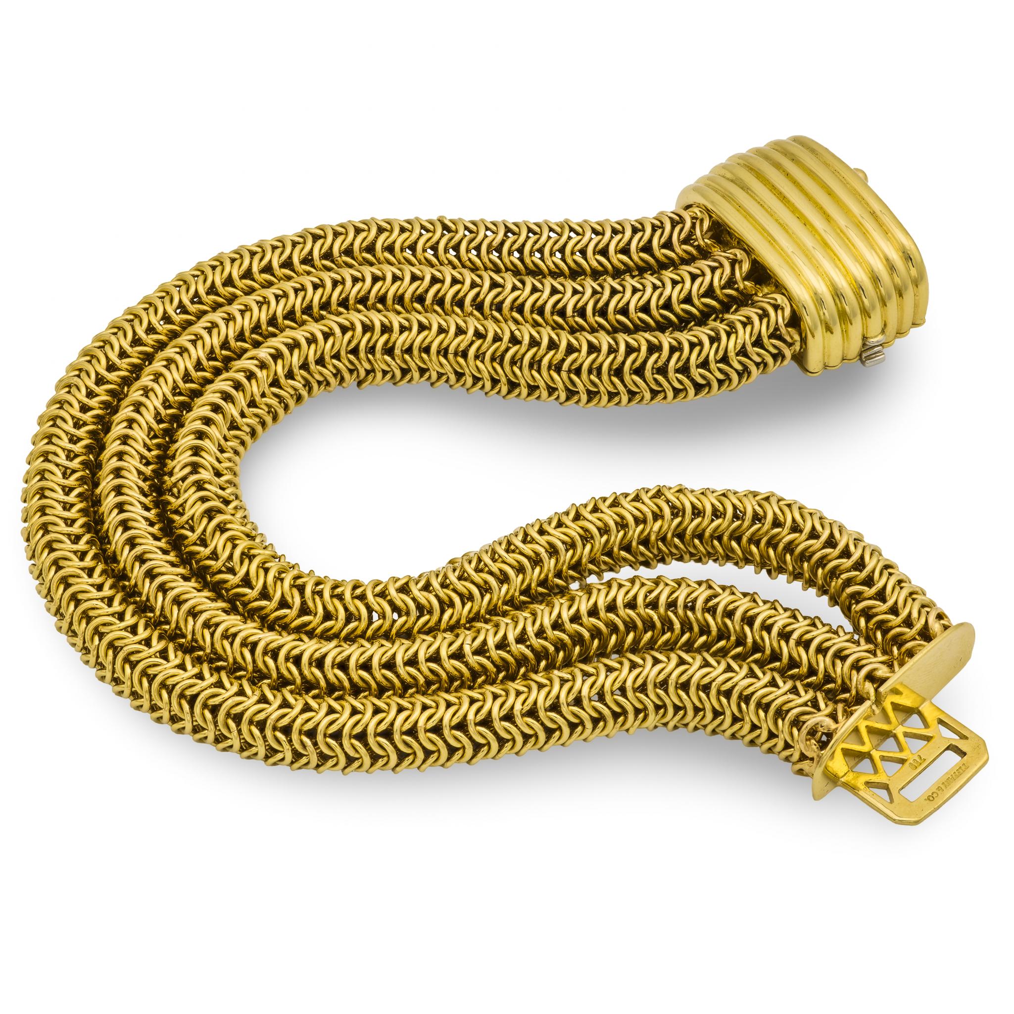 TIFFANY & CO. Estate 18k Three-Strand Bracelet