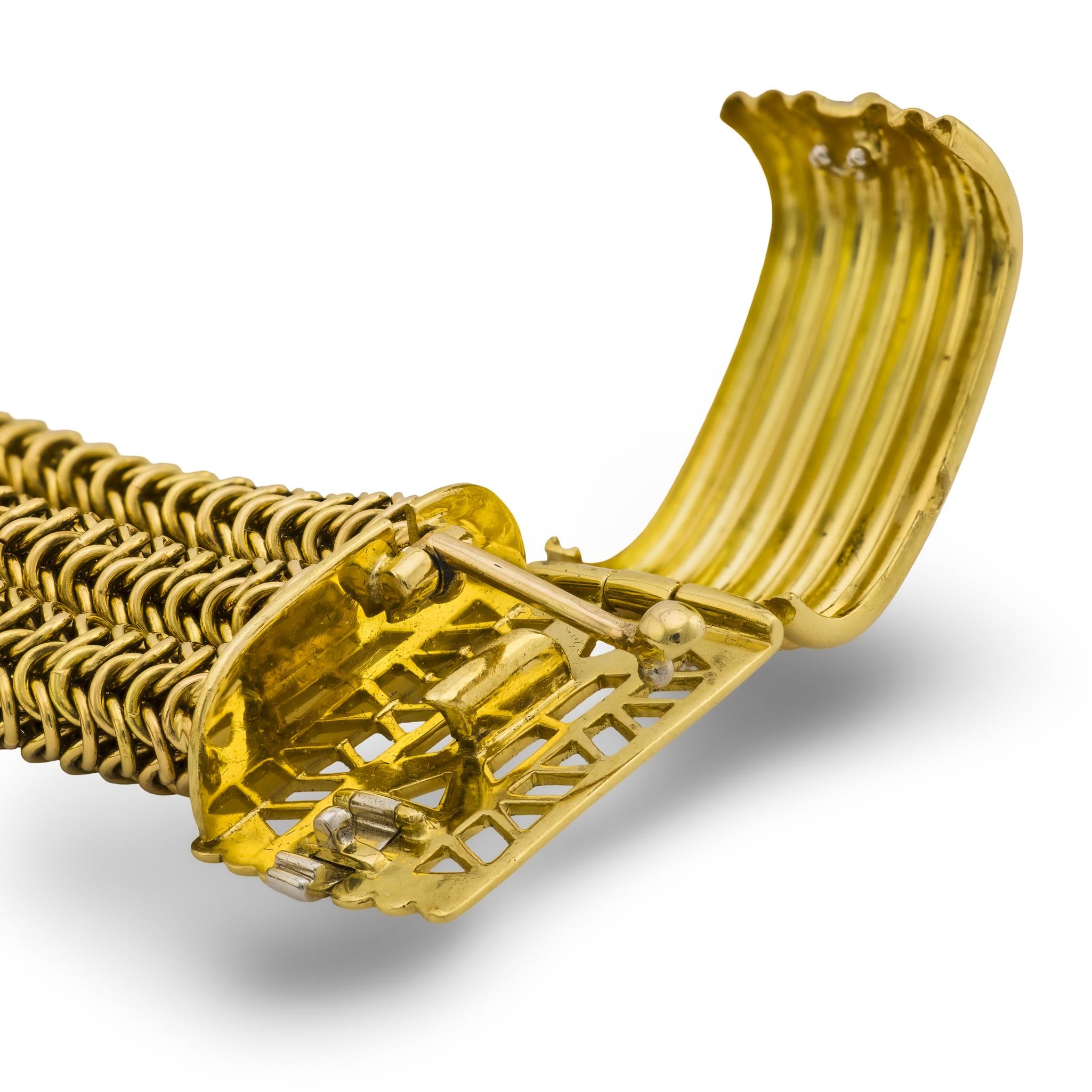 TIFFANY & CO. Estate 18k Three-Strand Bracelet