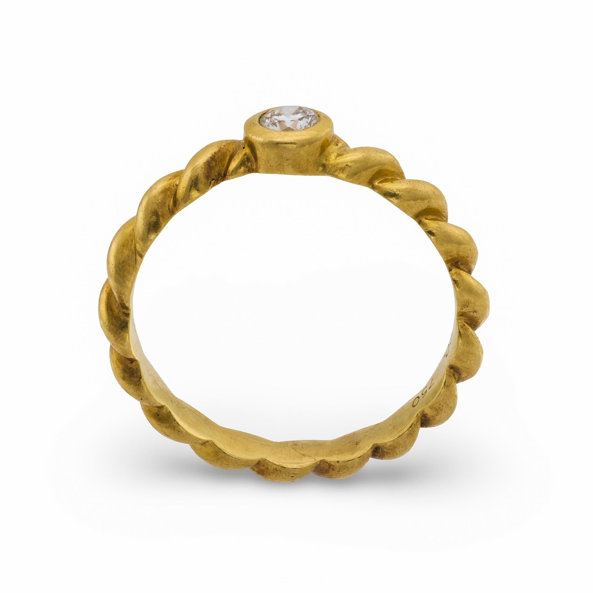 TIFFANY & CO. Estate 18k Diamond Ring