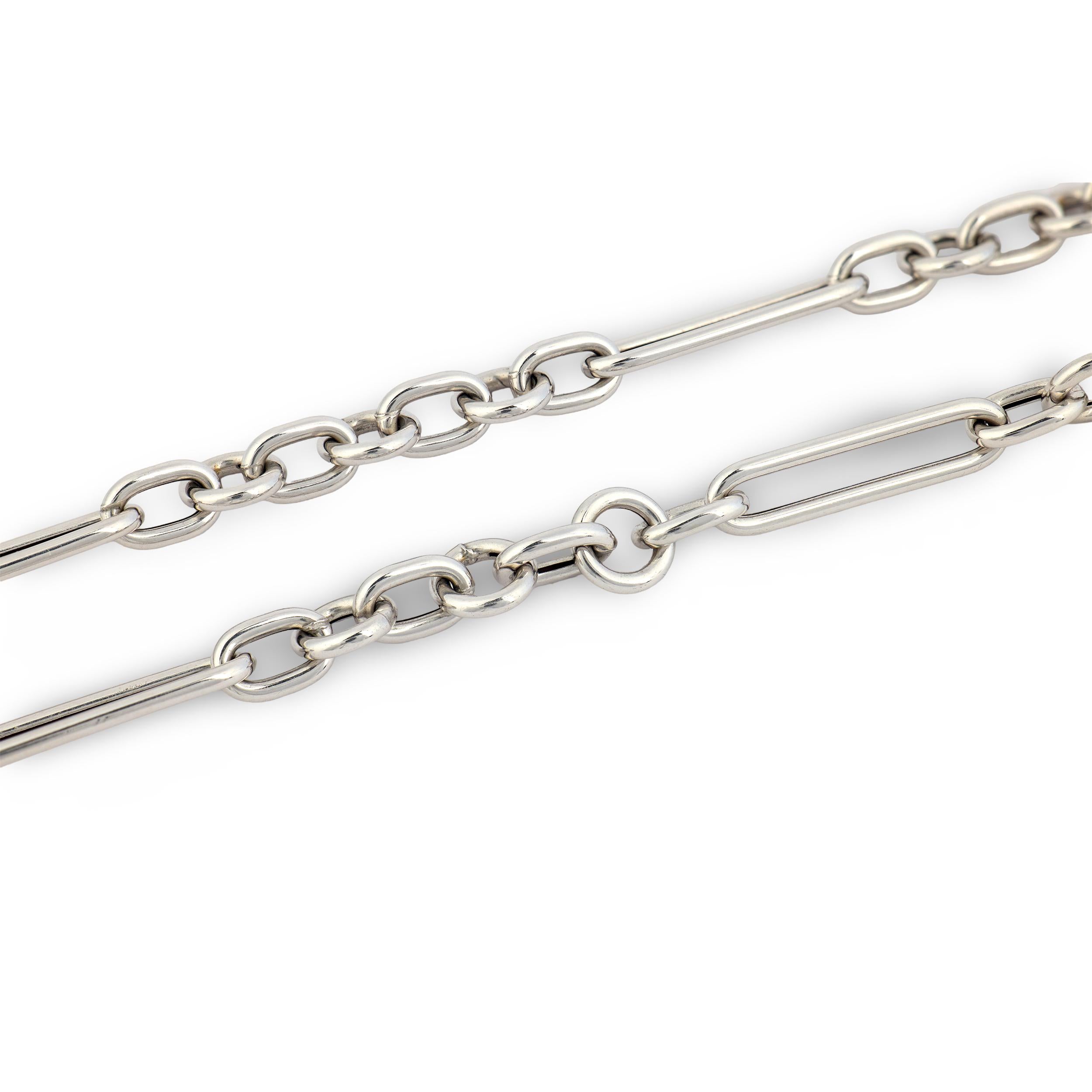 Estate Italian 14k Watch Chain Necklace 16"