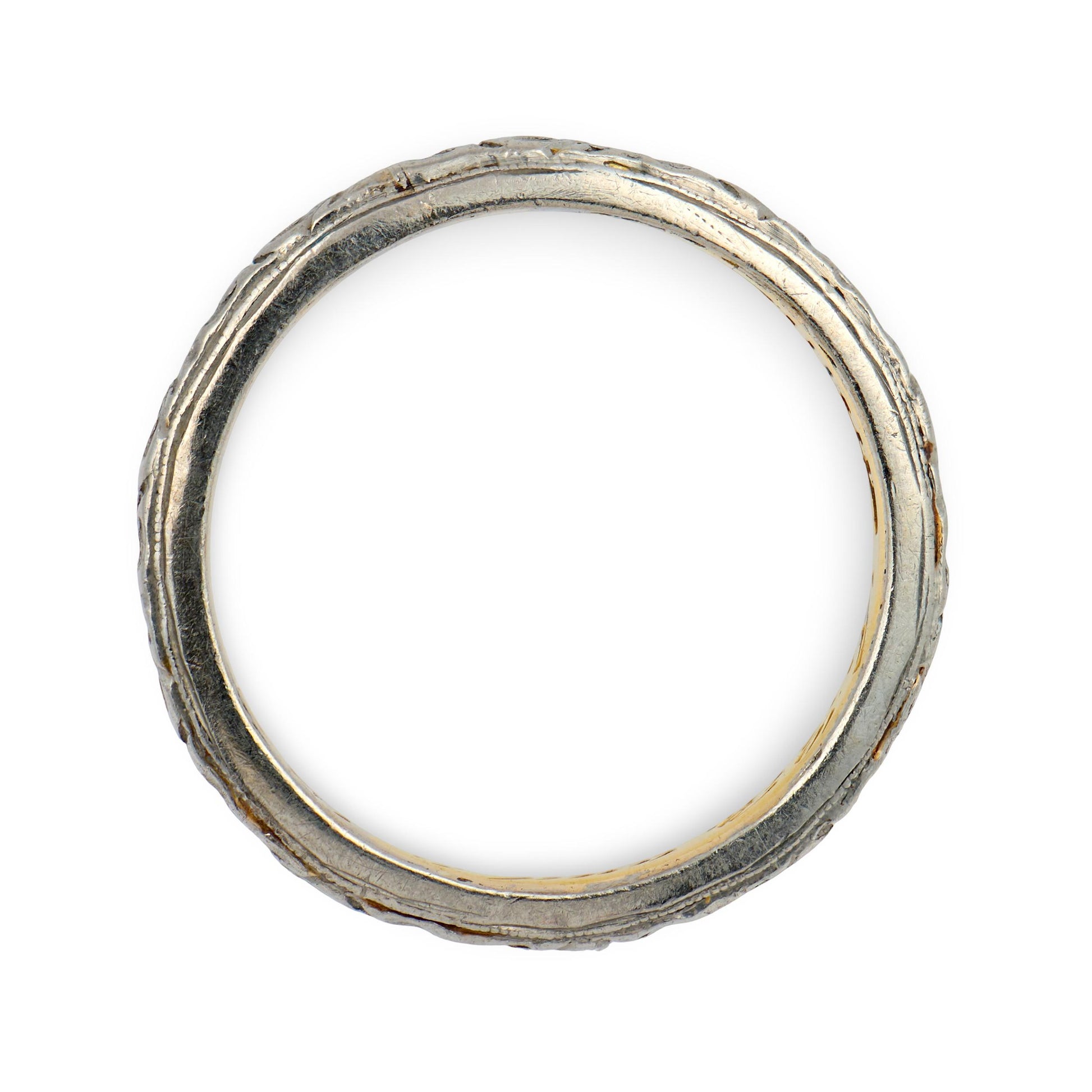 PEACOCK Edwardian 22k/Platinum Band