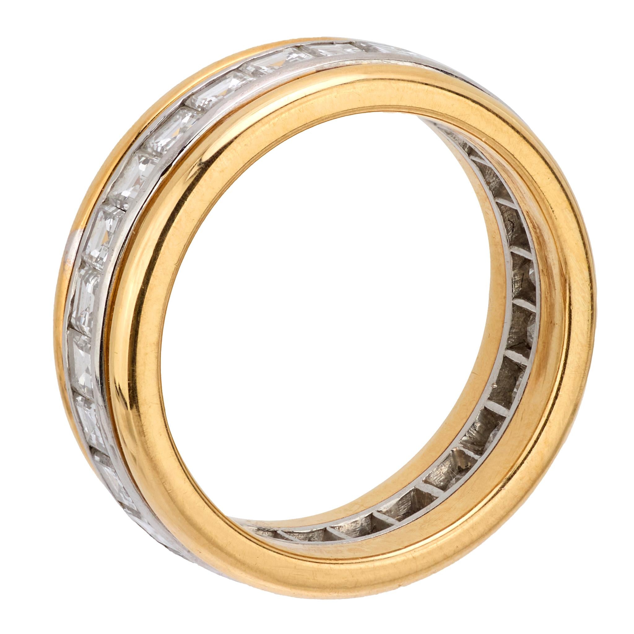 Estate 18k Diamond Eternity Band