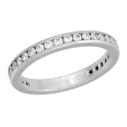 TIFFANY & CO. Estate Platinum Diamond Eternity Band