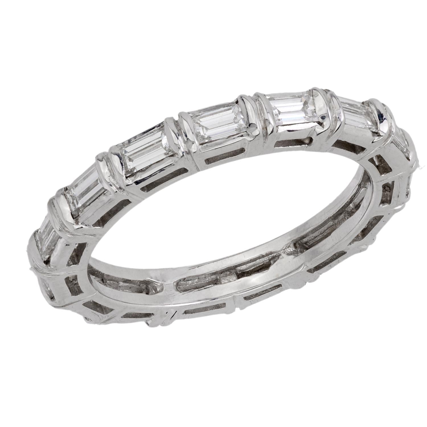 Estate 18k Diamond Eternity Band