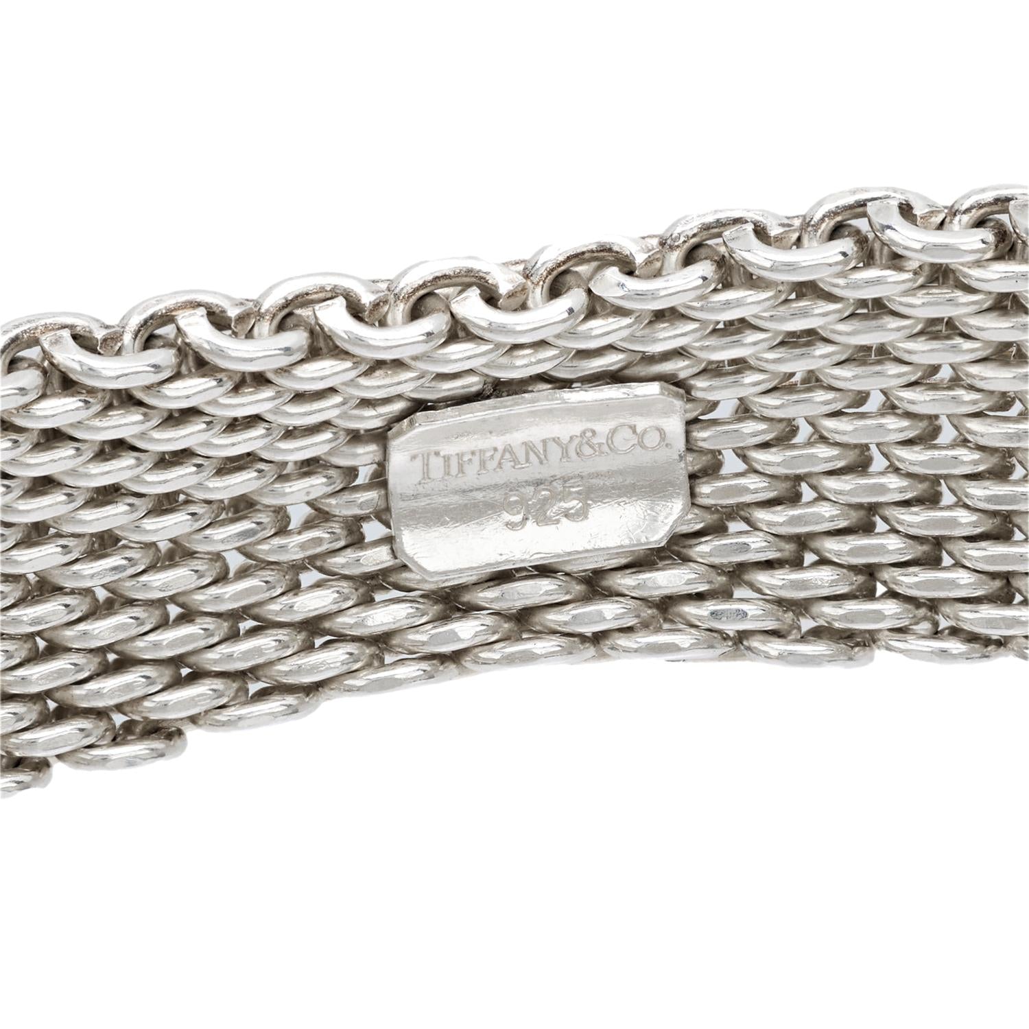 TIFFANY & CO. Estate Sterling Silver Mesh Bracelet