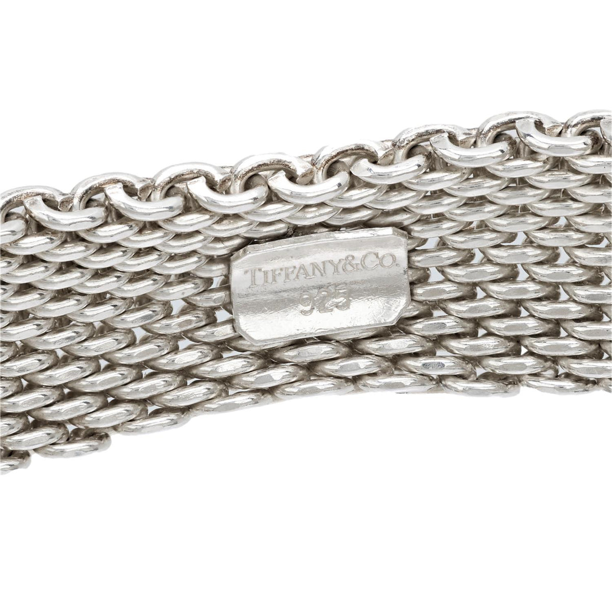 TIFFANY & CO. Estate Sterling Silver Mesh Bracelet