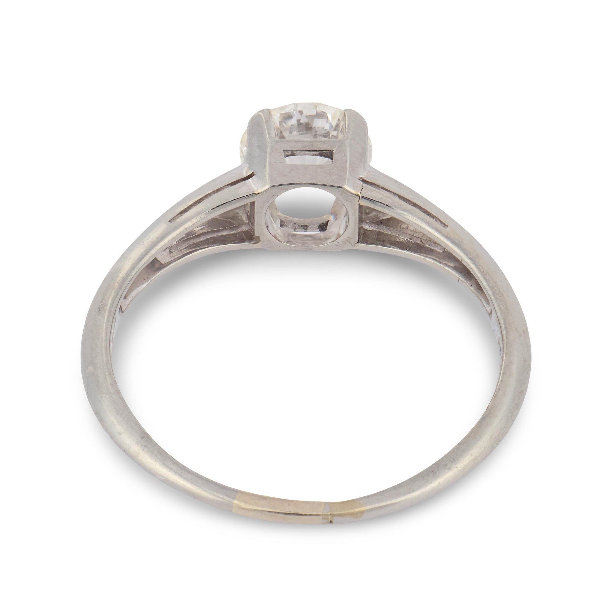JABEL Retro 18k Diamond Engagement Ring .80ct