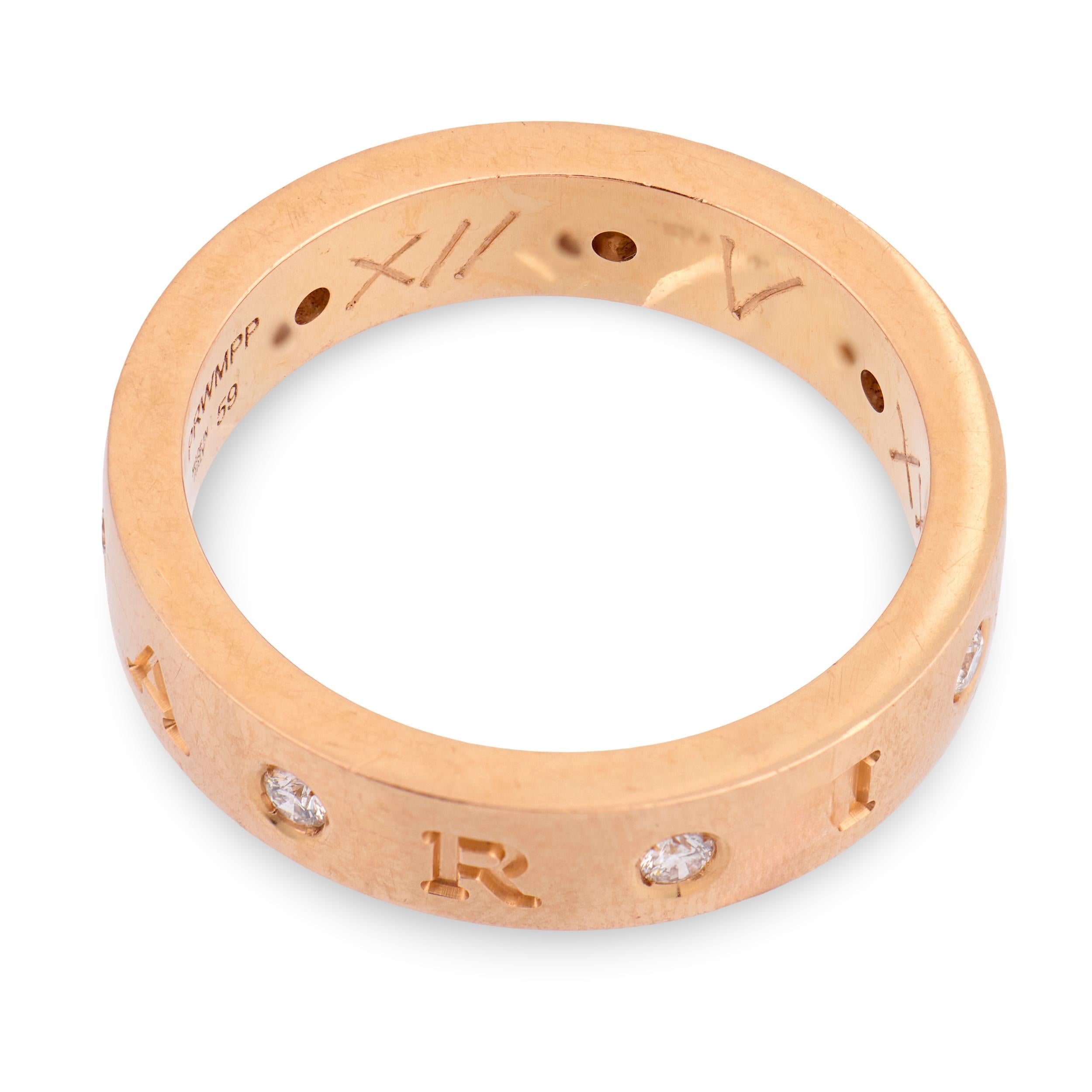 BVLGARI Estate Italian 18k Diamond "Roman Sorbet" Ring