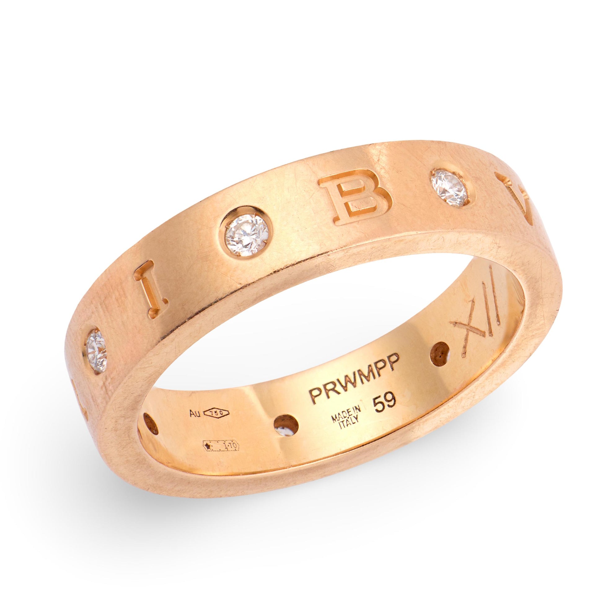 BVLGARI Estate Italian 18k Diamond "Roman Sorbet" Ring