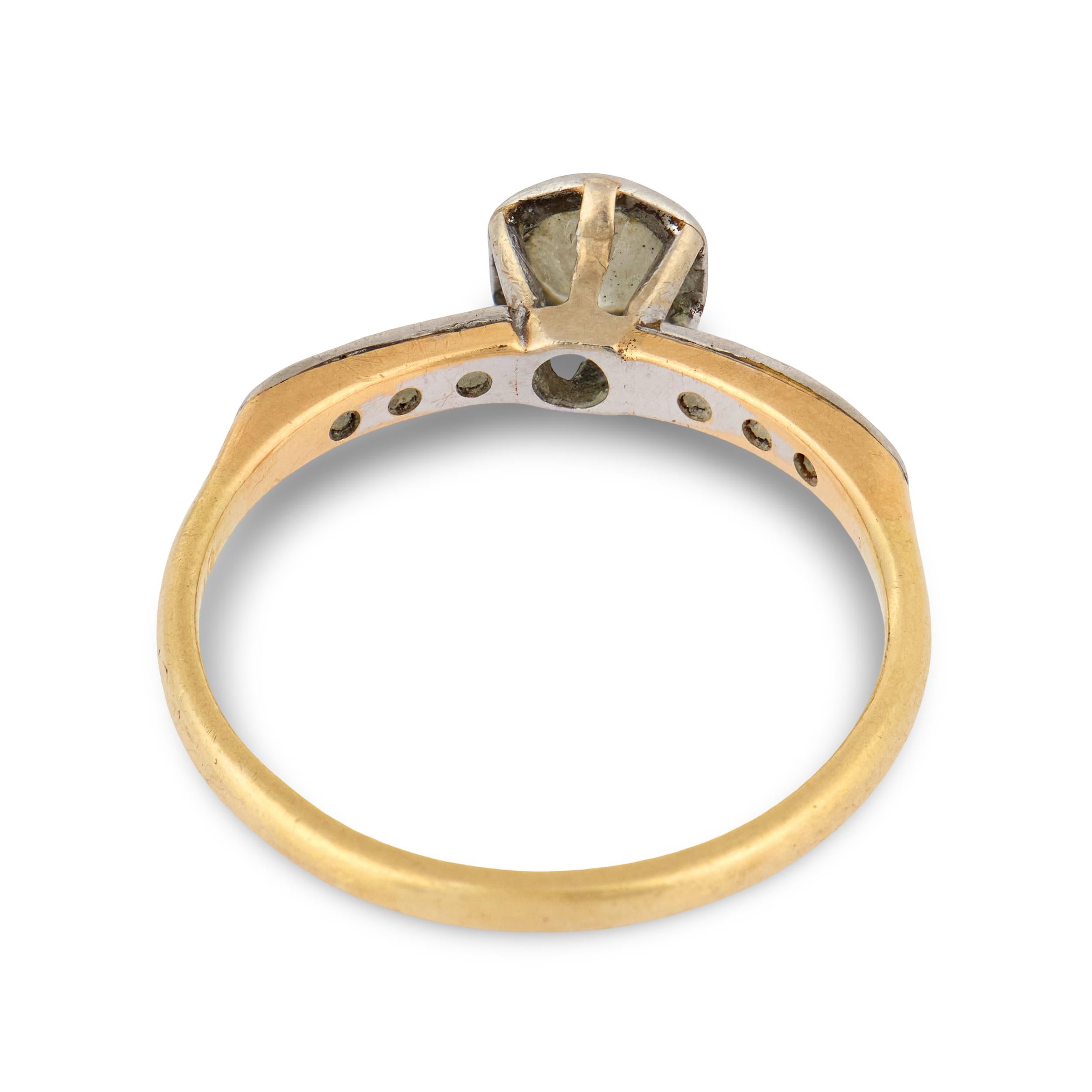 BROGAN Edwardian 14k Diamond Engagement Ring .25ct