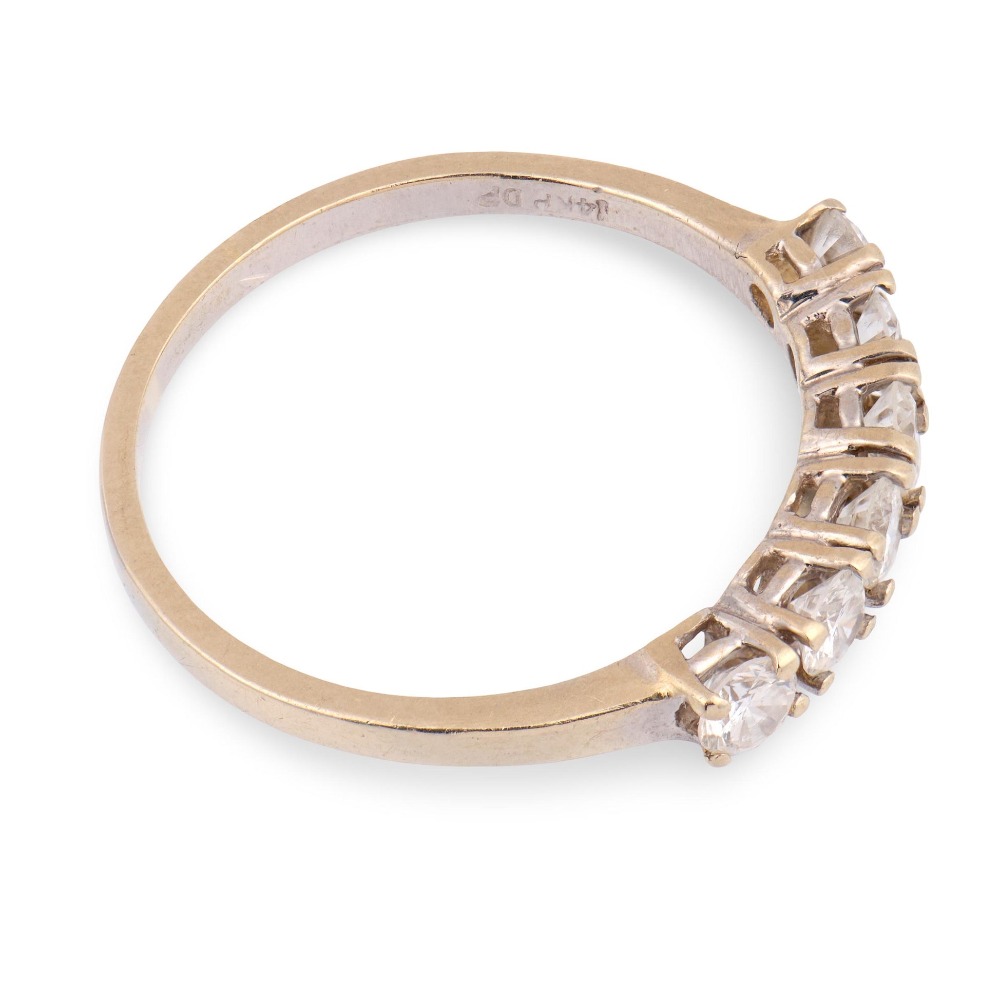 Estate 14k Diamond Half Band
