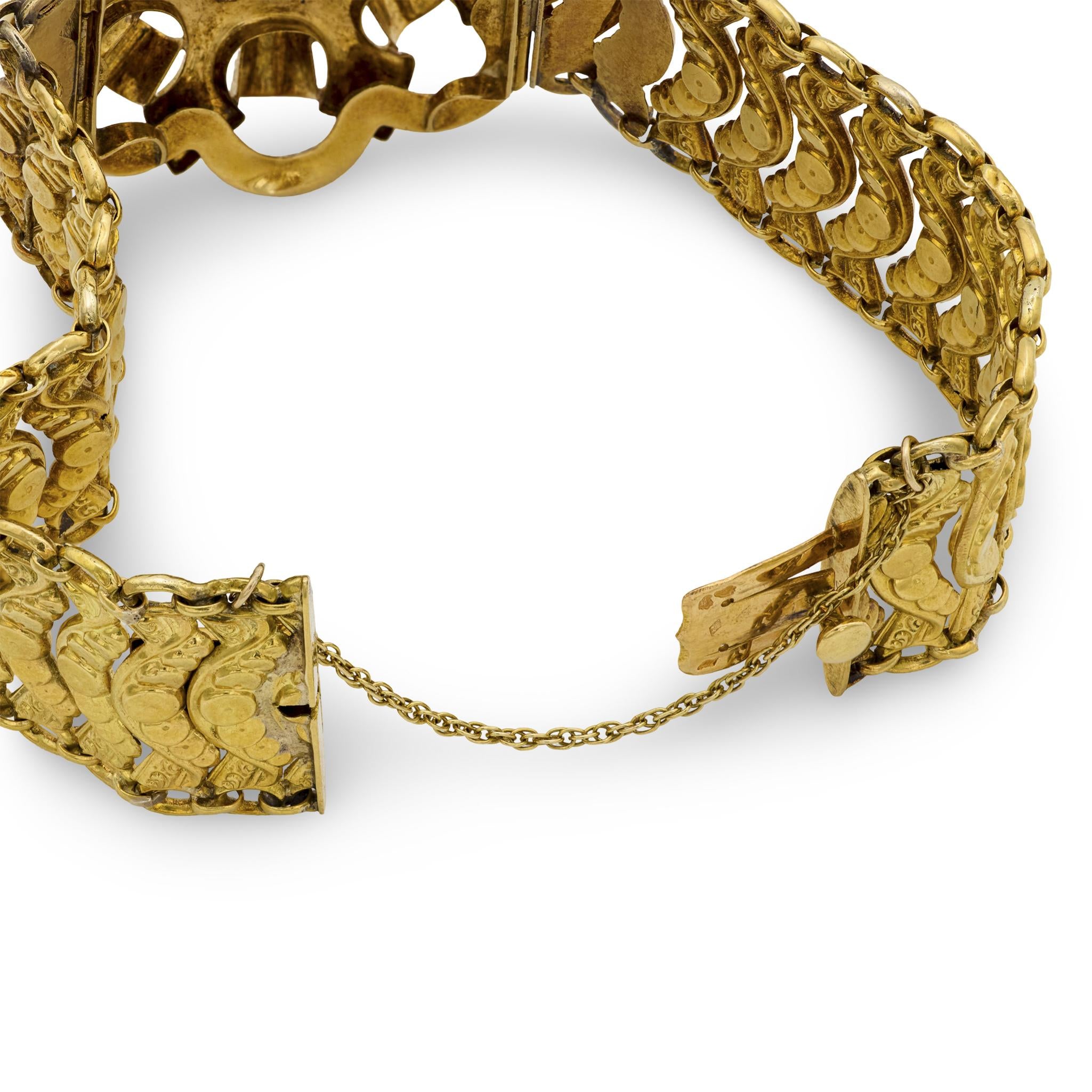 Victorian French 18k Diamond Bracelet