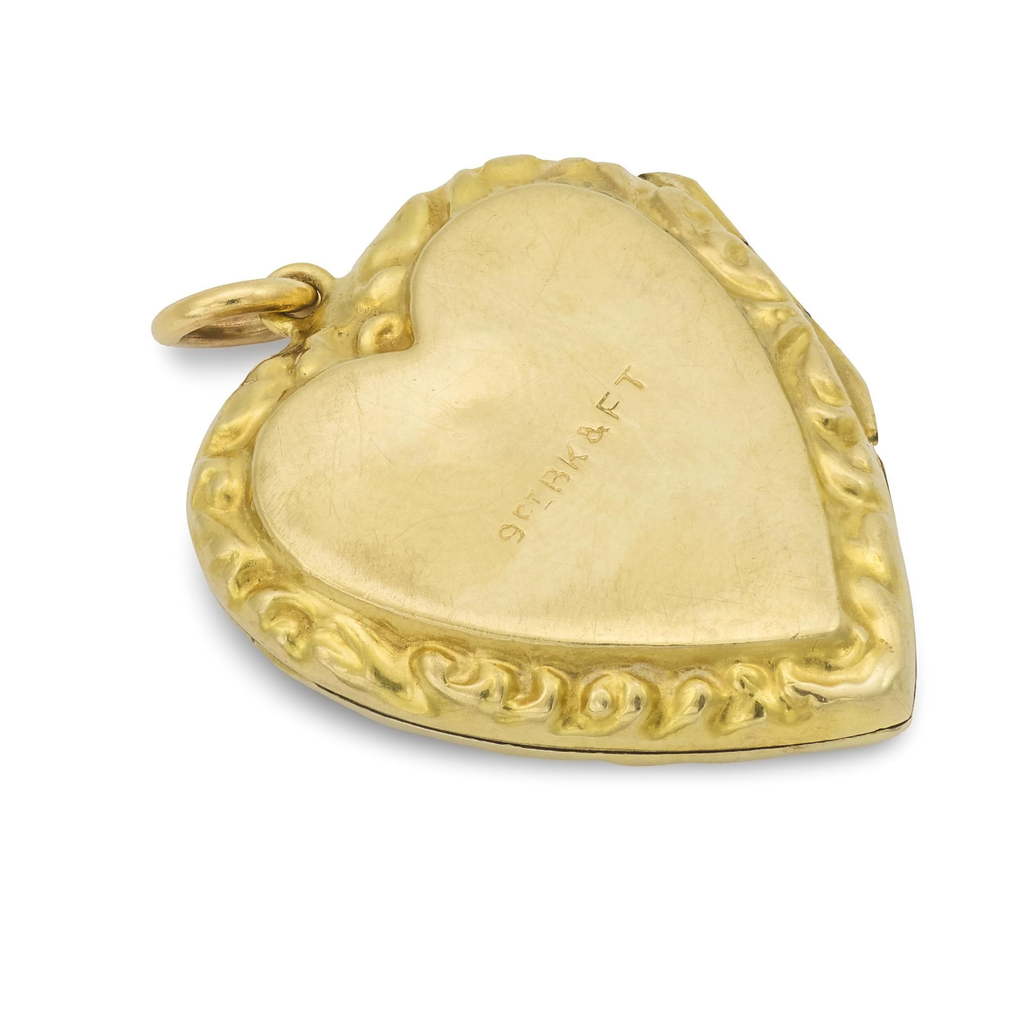 Victorian 9k Heart Locket/Pendant