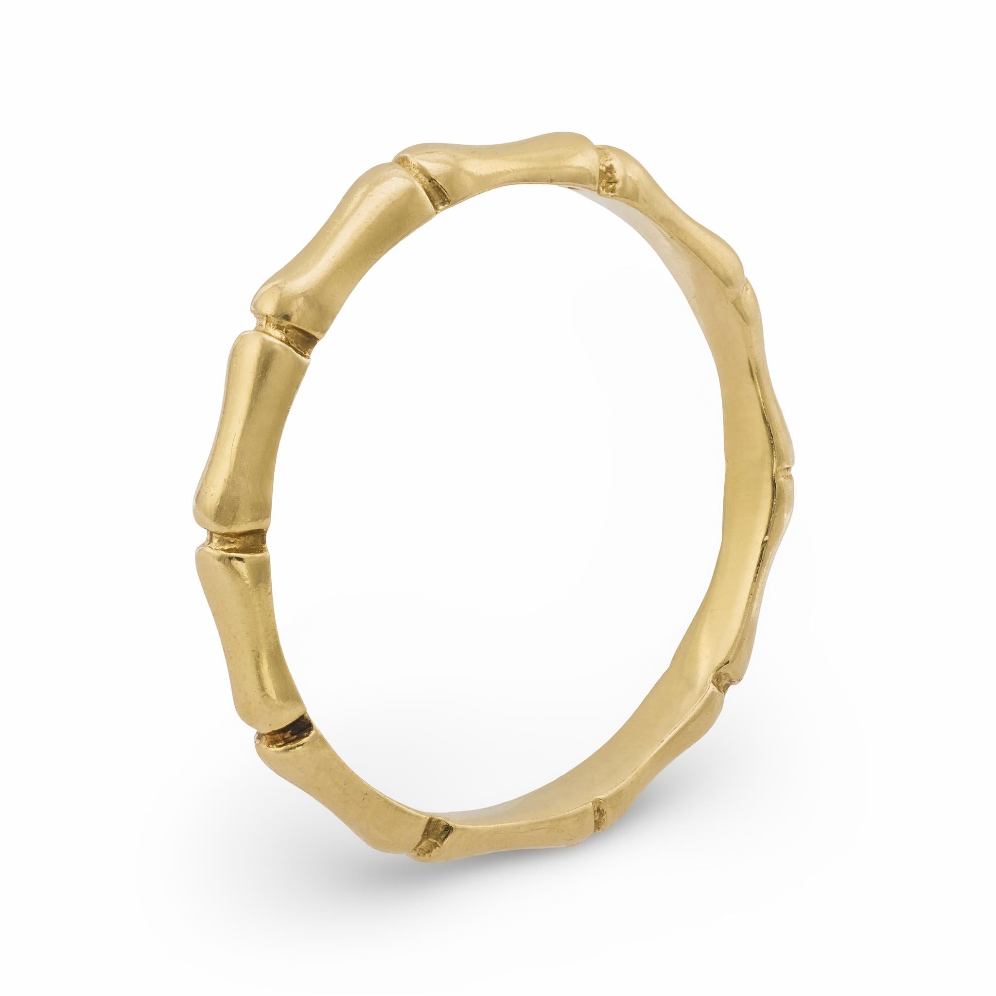 Estate 14k Bamboo Band