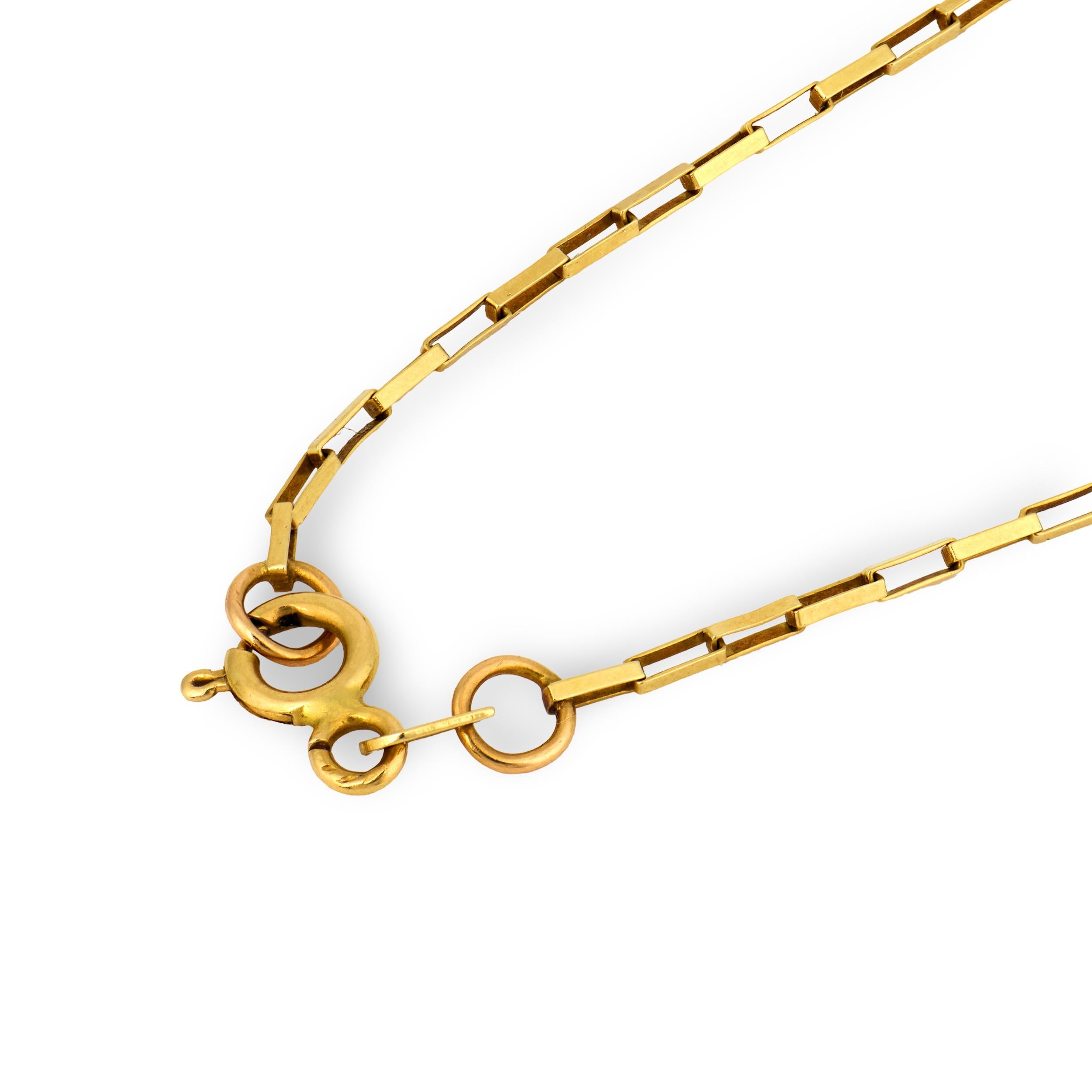 Victorian 18k/14k Quartz "Nugget" Pendant Necklace