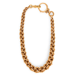 Victorian 14k Watch Chain Choker Necklace 26.7dwt