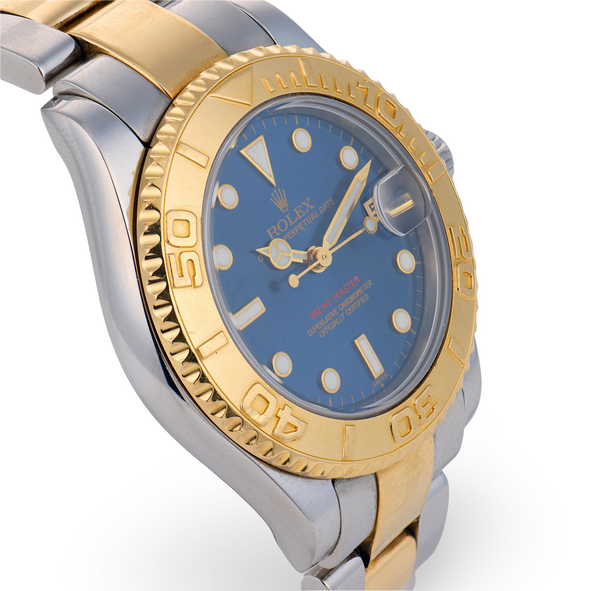 ROLEX Estate Swiss 18k/Stainless Steel Yacht-Master Watch