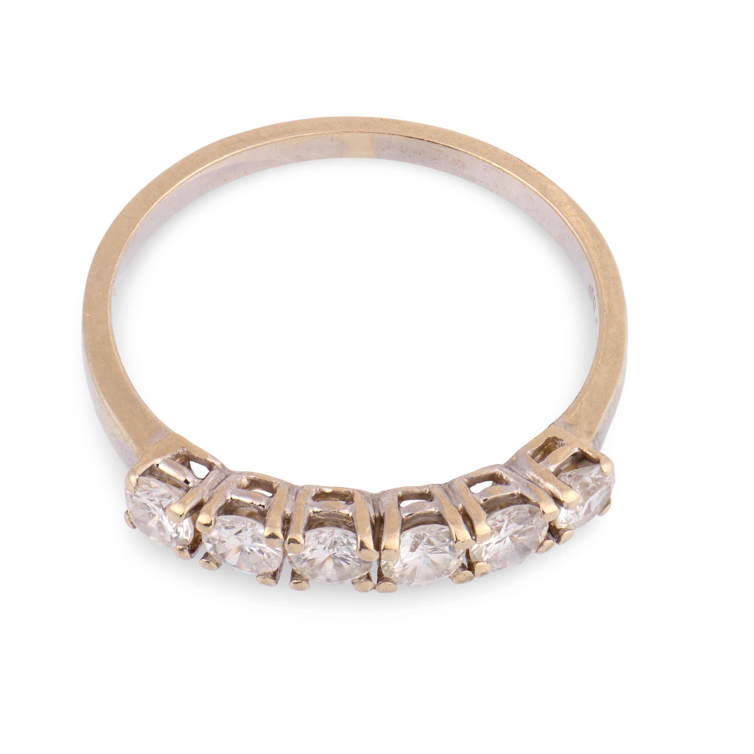 Estate 14k Diamond Half Band