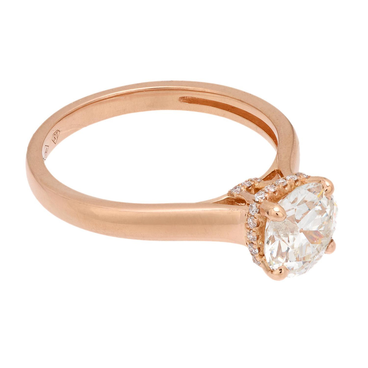 Estate 18k Diamond Engagement Ring 1.33ct