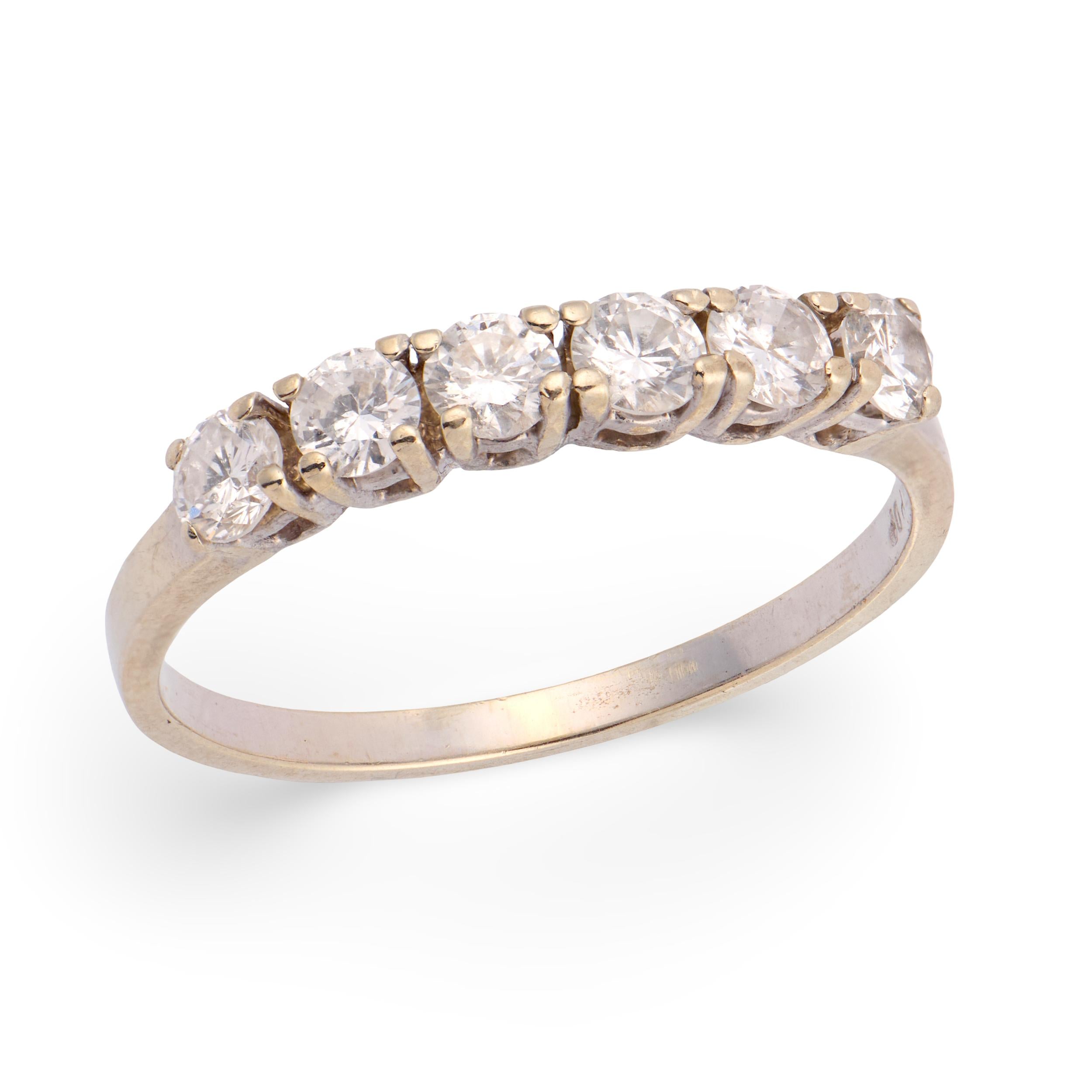 Estate 14k Diamond Half Band