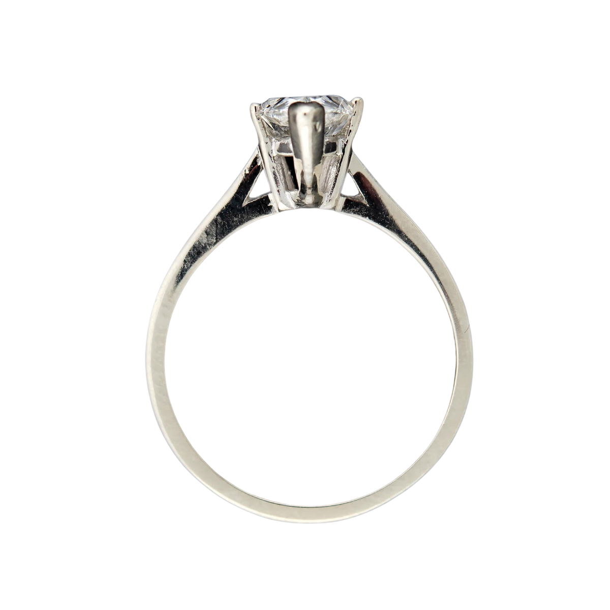 Retro 14k Pear Cut Diamond Ring 1.42ctw