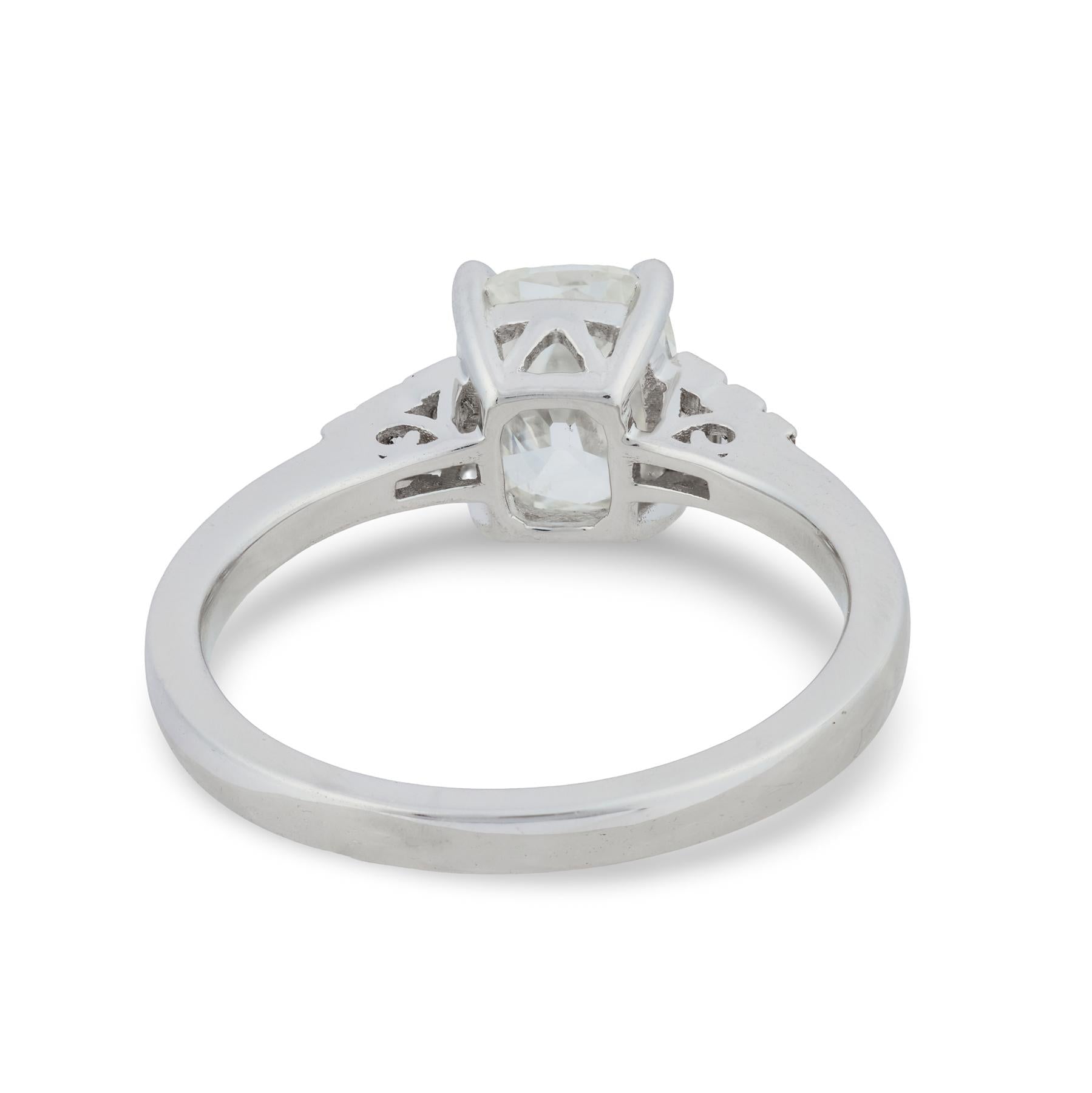 Estate 18k GIA Diamond Engagement Ring 1.50ct