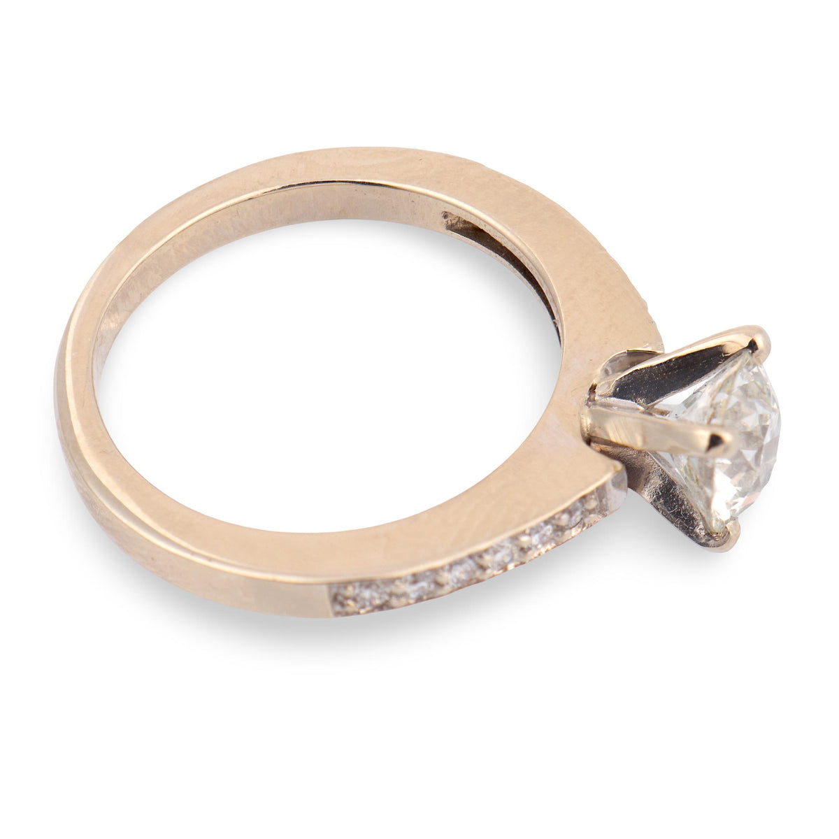 Vintage 14k Diamond Engagement Ring .84ct