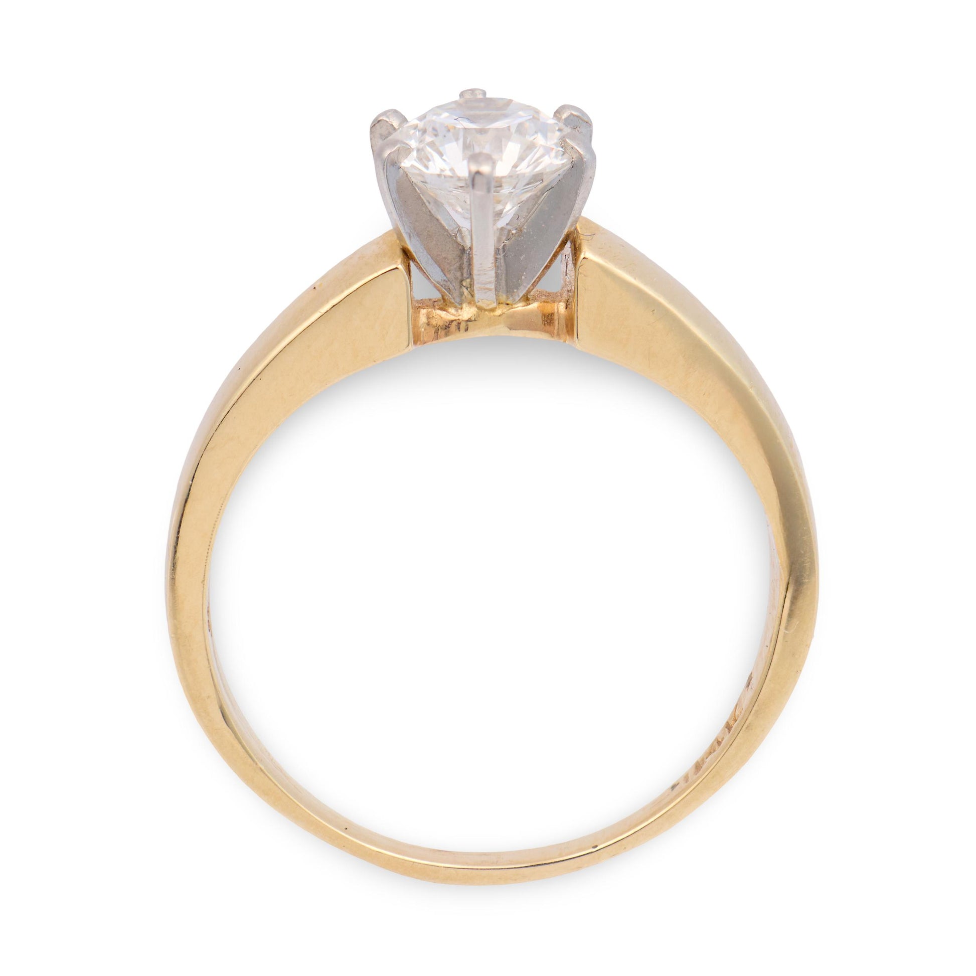 DERCO 14k Victorian Diamond Engagement Ring .80ct