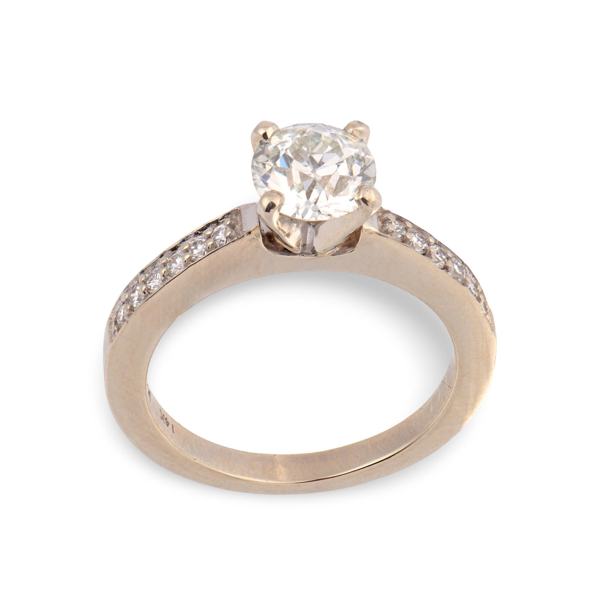 Vintage 14k Diamond Engagement Ring .84ct