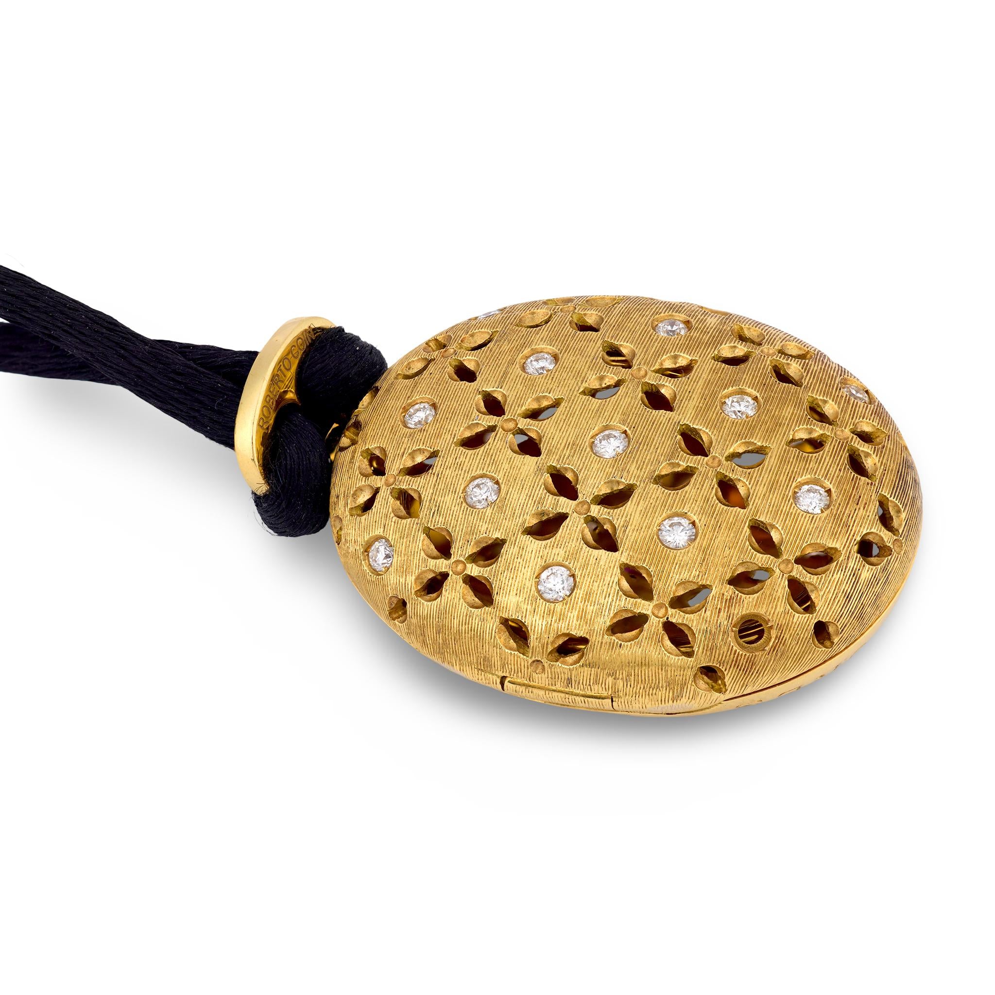 ROBERTO COIN 18k Ruby & Diamond Locket Pendant Necklace