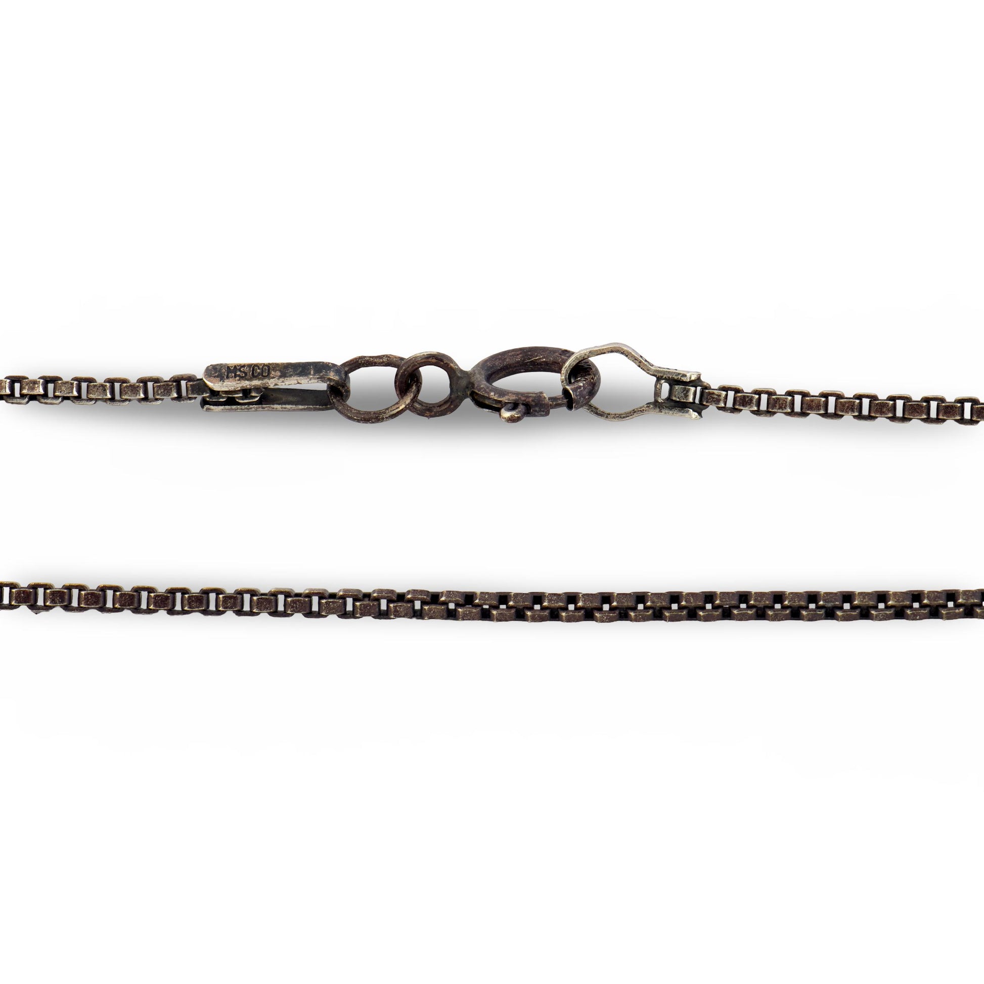 Georgian 18k/Sterling Silver Diamond Pendant Necklace