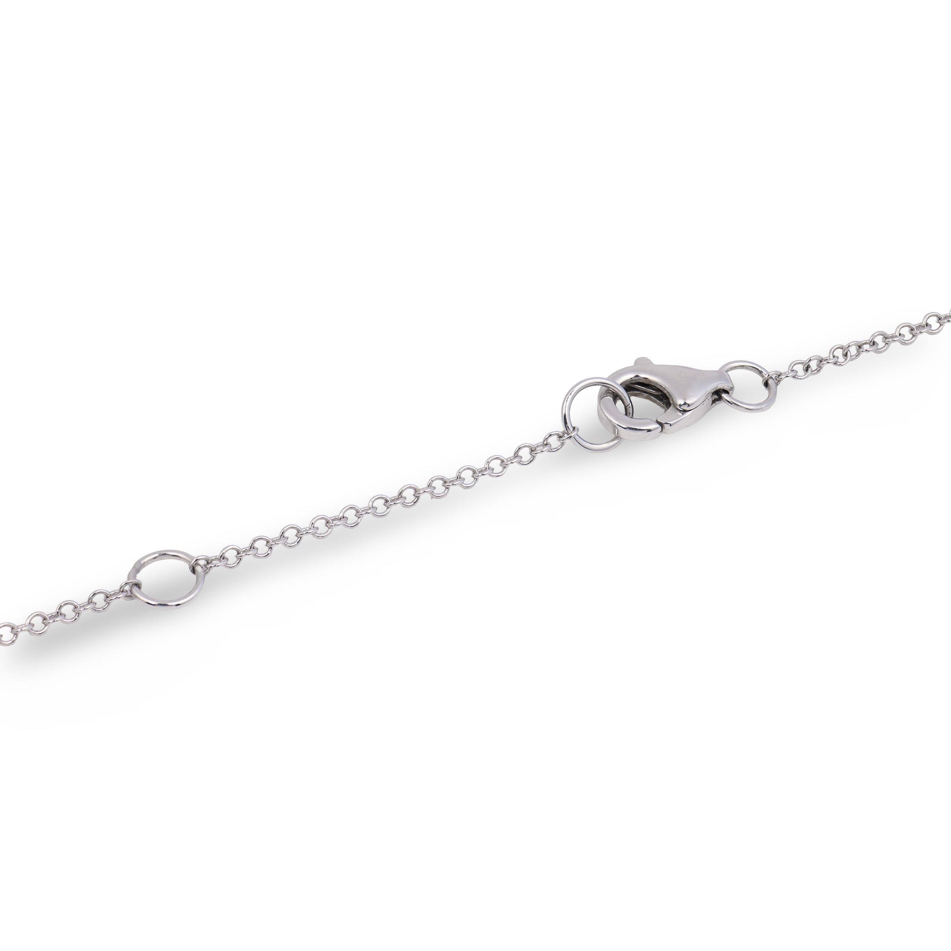 Estate 14k Diamond Love-Motif Pendant Necklace