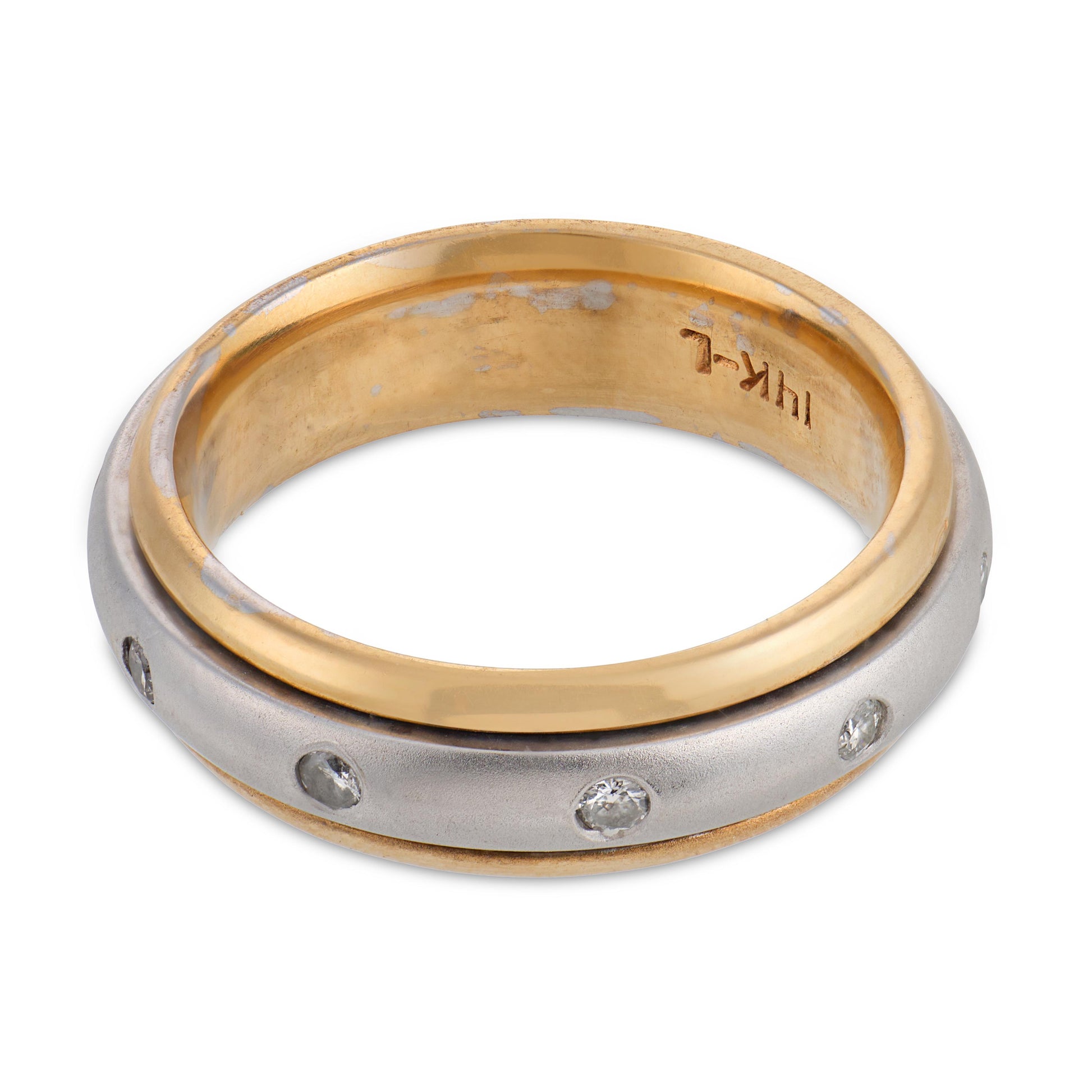 Estate 14k Diamond Band