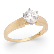 DERCO 14k Victorian Diamond Engagement Ring .80ct