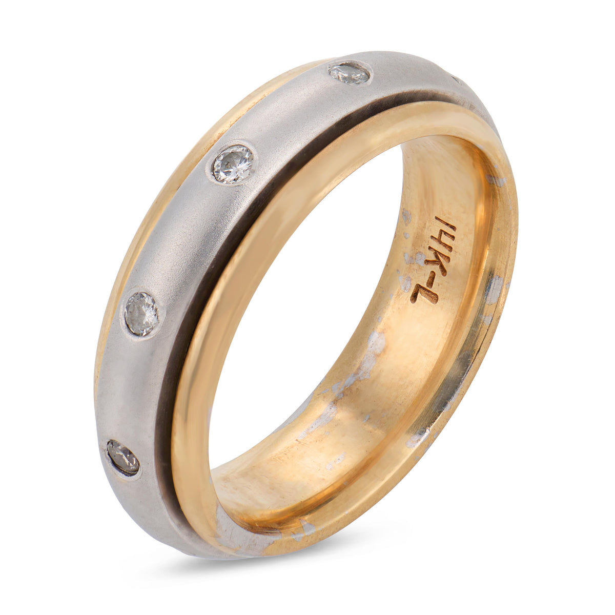 Estate 14k Diamond Band