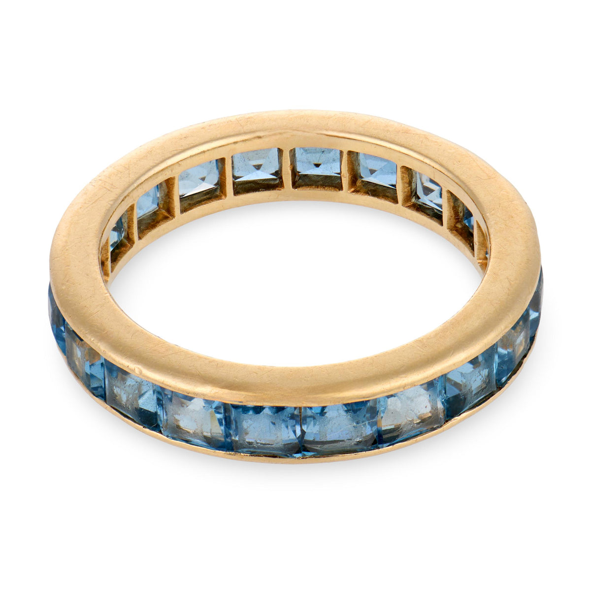 CARTIER Art Deco 18k Aqua Eternity Band