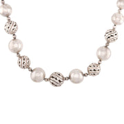 SPRATLING Vintage Mexican Sterling Silver Bead Necklace