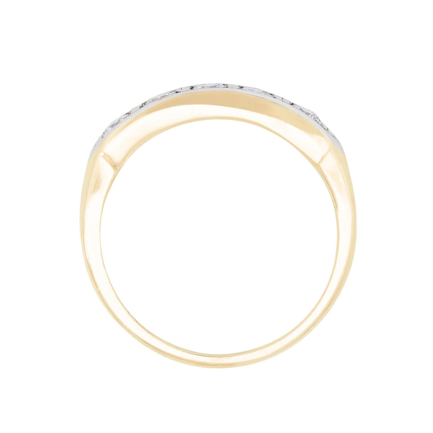 Retro 14k Diamond Band