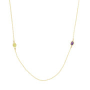 Estate 14k Multi Stone Necklace