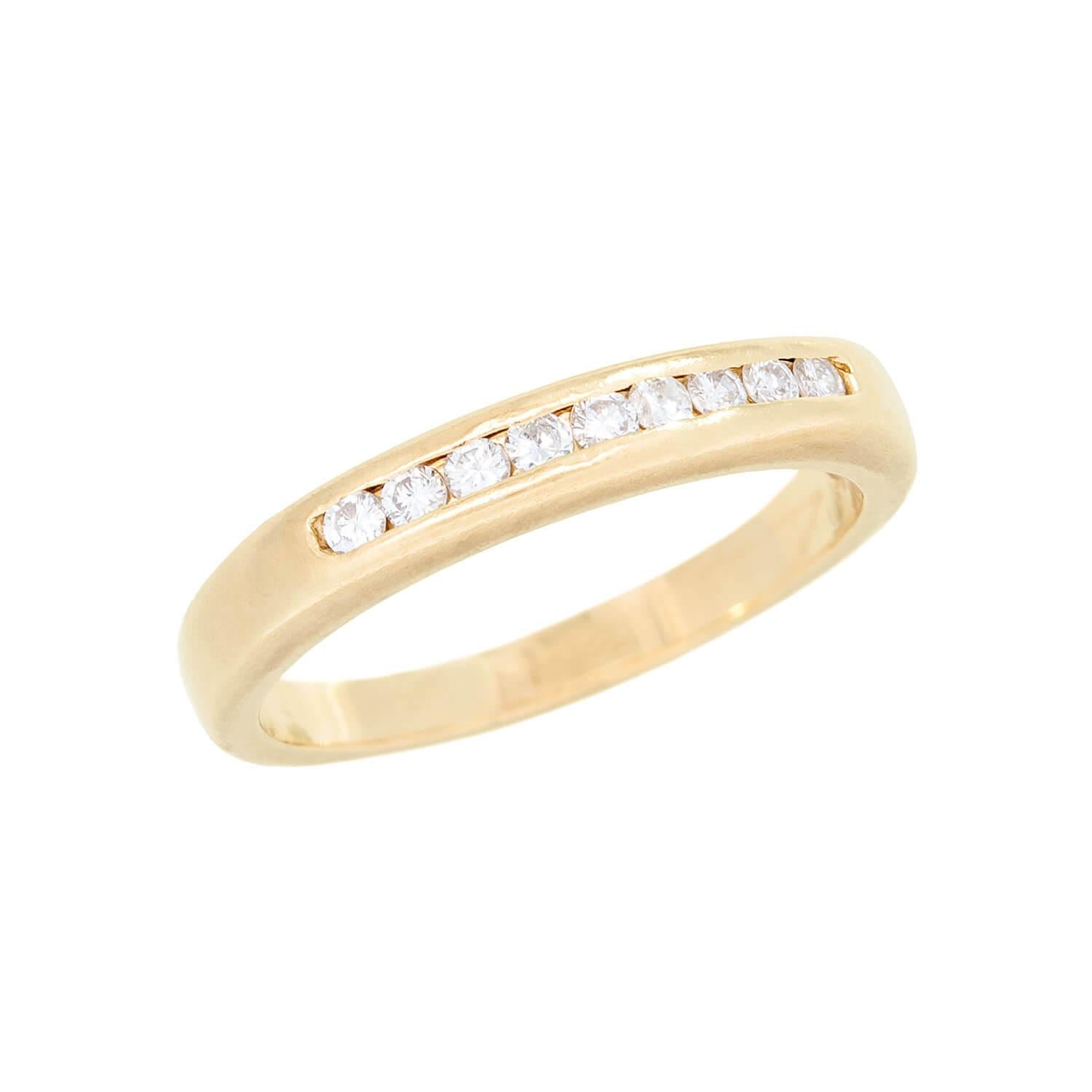 Estate 14k Diamond Band