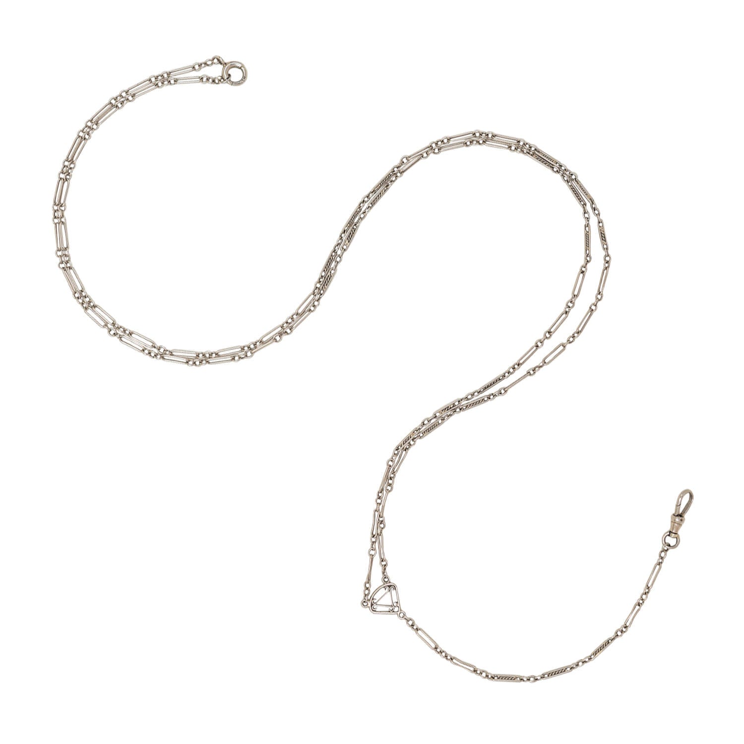 Art Deco 14kt White Gold Lorgnette Chain