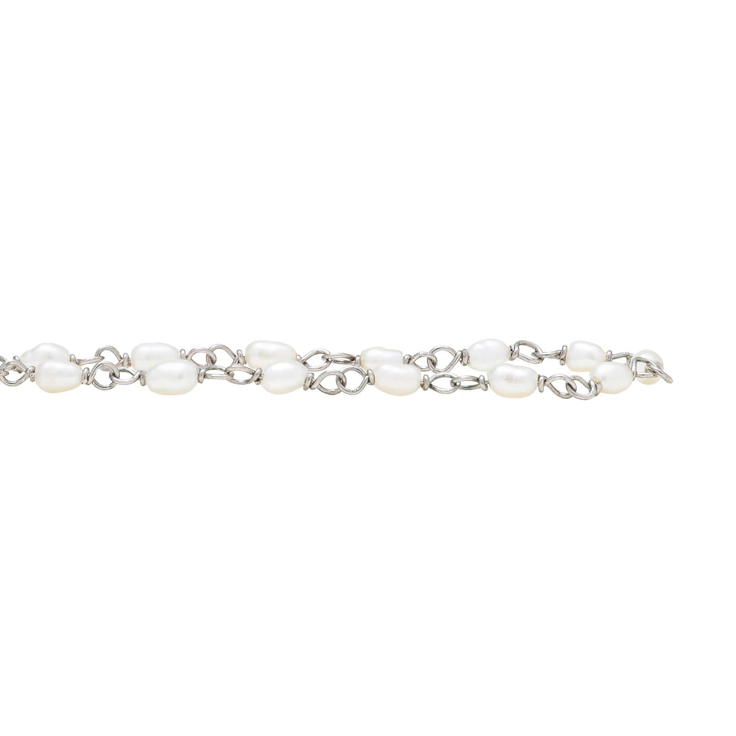 Edwardian Platinum Seed Pearl Necklace