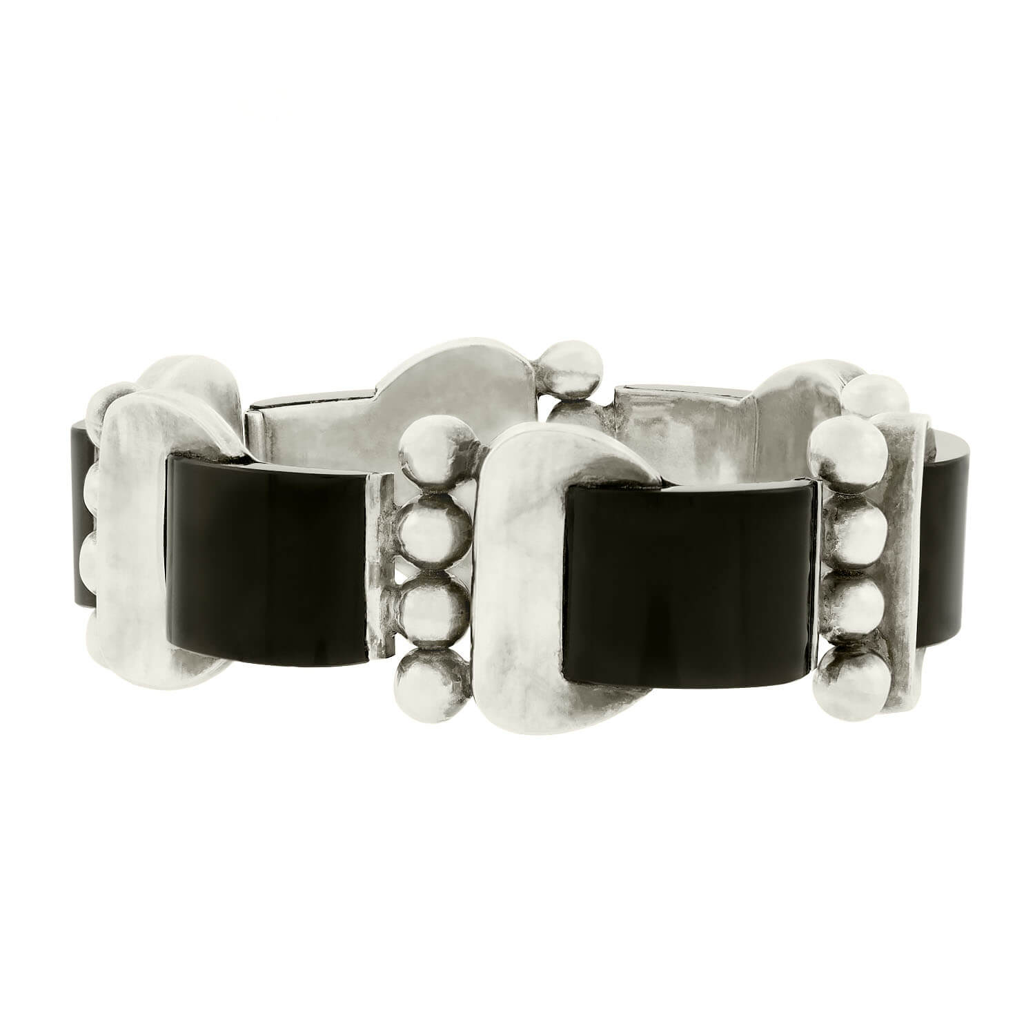 ANTONIO PINEDA Retro Sterling Silver Buckle Bracelet