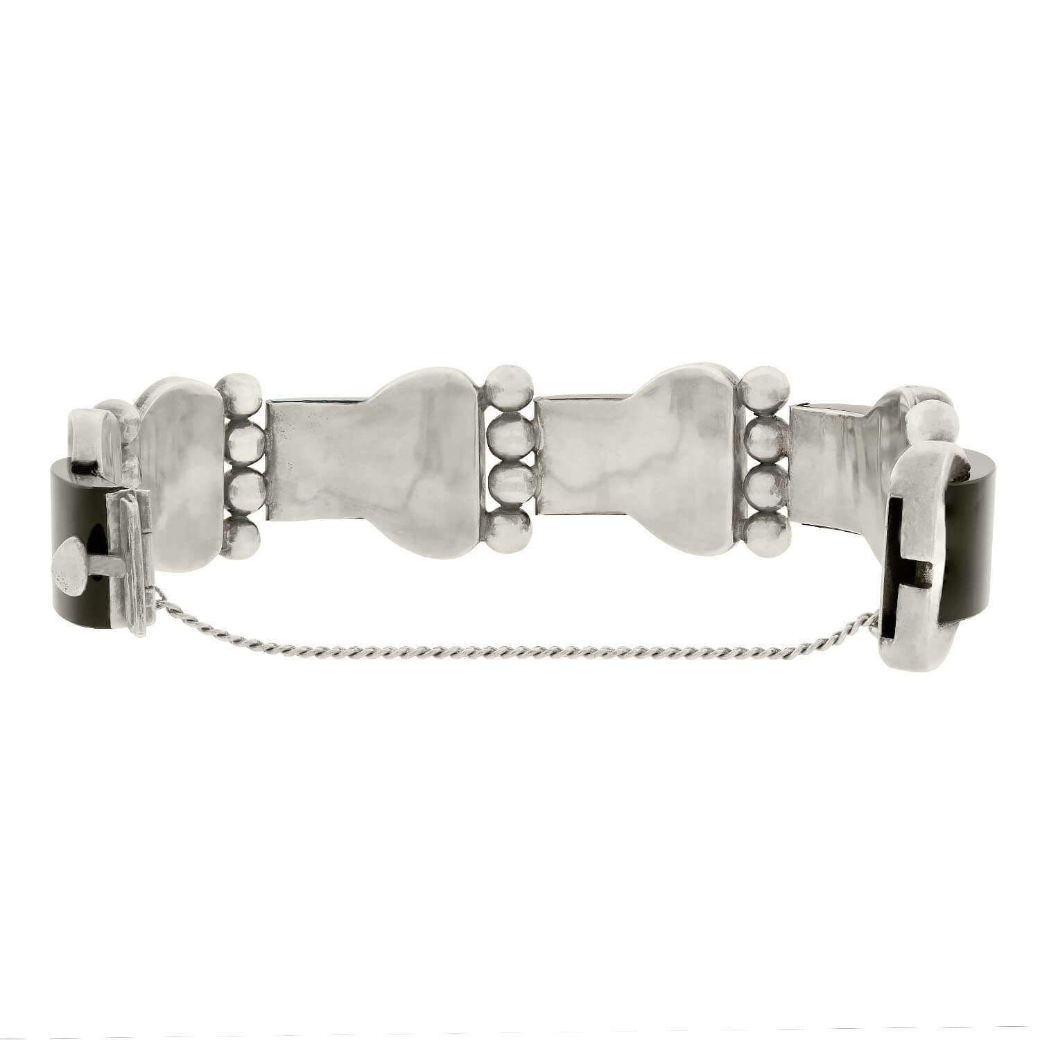 ANTONIO PINEDA Retro Sterling Silver Buckle Bracelet