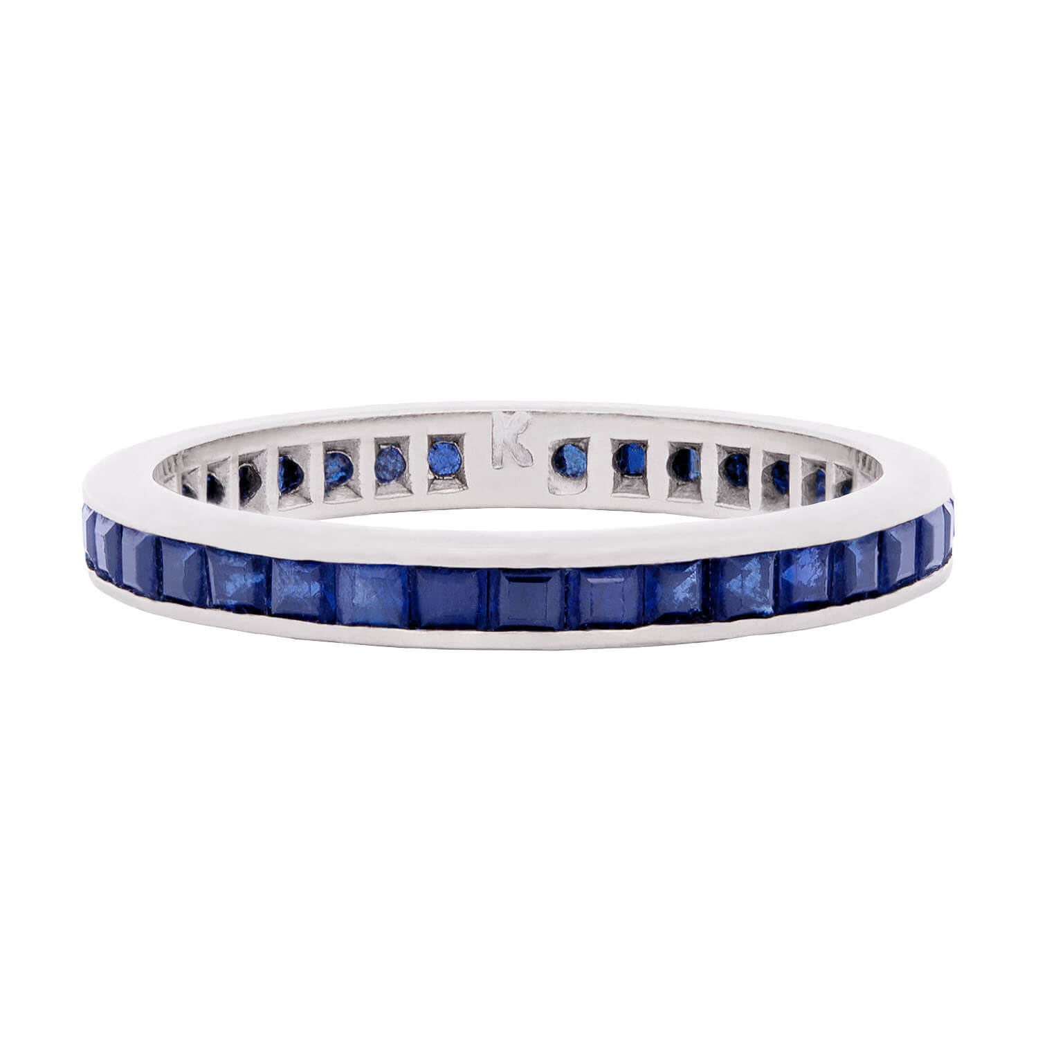 Art Deco 18k Sapphire Eternity Band