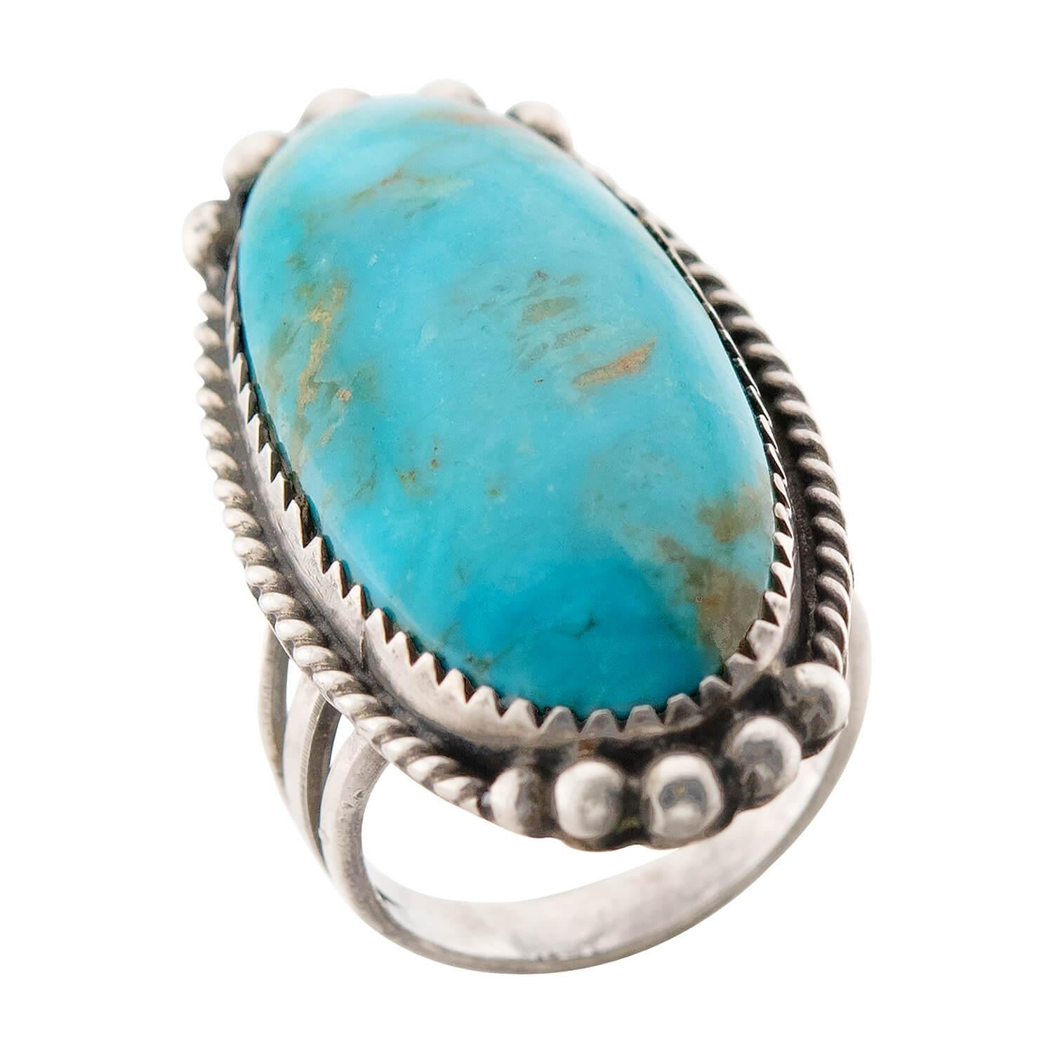 Vintage Sterling Silver Turquoise Ring
