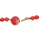 Victorian 14k Graduated Oxblood Coral Bead Necklace