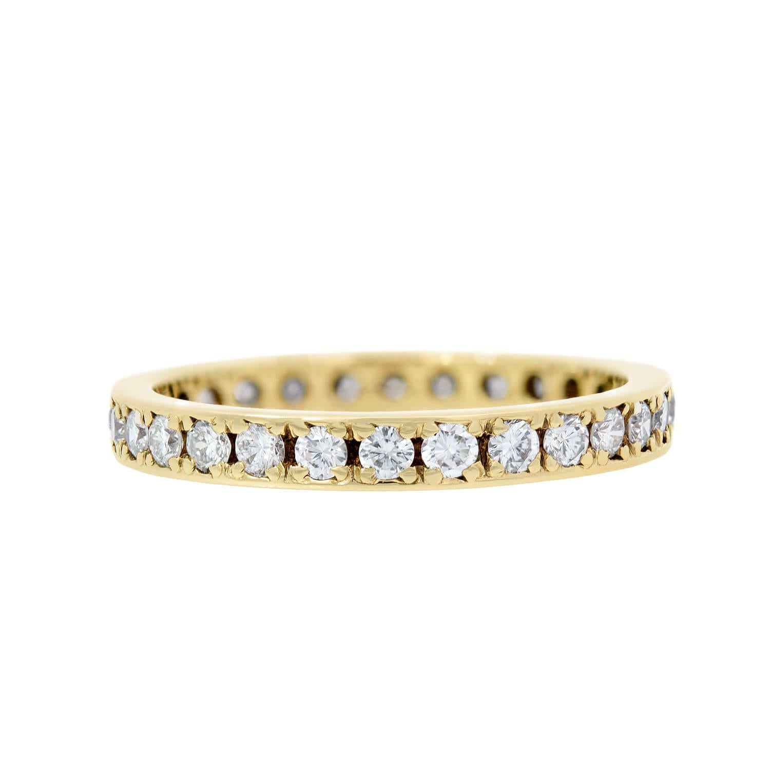 Estate 14k Diamond Eternity Band