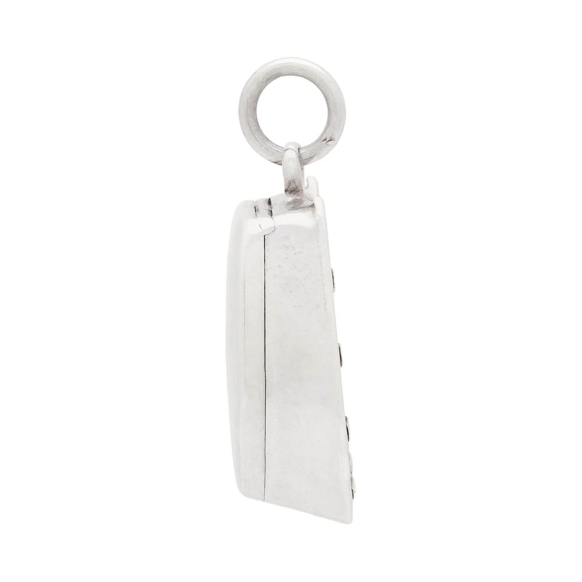 Victorian French Silver Horse Hoof Locket Pendant