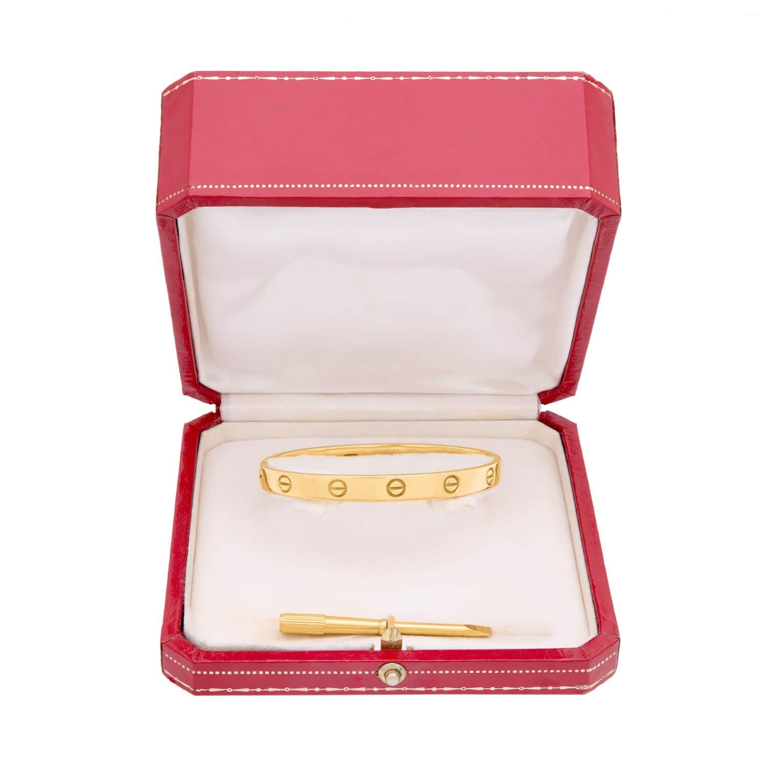 ALDO CIPULLO for CARTIER Vintage 18k Love Bracelet